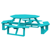 54" Poly Recycled Plastic Octagon Walk-In Picnic Table