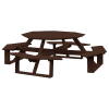 54" Poly Recycled Plastic Octagon Walk-In Picnic Table