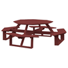 54" Poly Recycled Plastic Octagon Walk-In Picnic Table