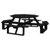 54" Poly Recycled Plastic Octagon Walk-In Picnic Table