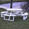54" Poly Recycled Plastic Octagon Walk-In Picnic Table