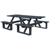 8 ft. Poly Recycled Plastic Rectangular Walk-In Picnic Table