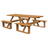 8 ft. Poly Recycled Plastic Rectangular Walk-In Picnic Table