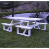 8 ft. Poly Recycled Plastic Rectangular Walk-In Picnic Table