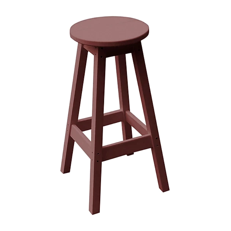 Round Recycled Plastic Bar Stool Furniture Leisure