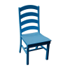 Ladderback Recycled Plastic Dining Chair with Armless Frame