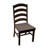 Ladderback Recycled Plastic Dining Chair with Armless Frame