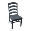Ladderback Recycled Plastic Dining Chair with Armless Frame