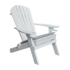 Recycled Plastic Adirondack Chair with Two Cup Holders and Folding Frame