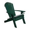Recycled Plastic Adirondack Chair with Two Cup Holders and Folding Frame