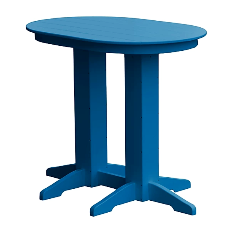 Oval Recycled Plastic Bar Table – Furniture Leisure