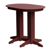 Oval Recycled Plastic Bar Table