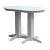 Oval Recycled Plastic Bar Table