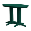 Oval Recycled Plastic Bar Table