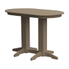 Oval Recycled Plastic Bar Table