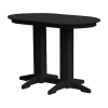 Oval Recycled Plastic Bar Table