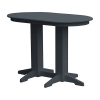 Oval Recycled Plastic Bar Table