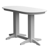 Oval Recycled Plastic Bar Table