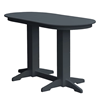 Oval Recycled Plastic Bar Table