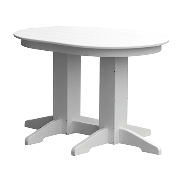 Oval Recycled Plastic Dining Table