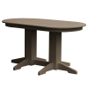 Oval Recycled Plastic Dining Table