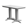 Rectangular Recycled Plastic Bar Table