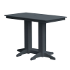 Rectangular Recycled Plastic Bar Table