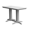 Rectangular Recycled Plastic Bar Table