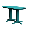 Rectangular Recycled Plastic Bar Table