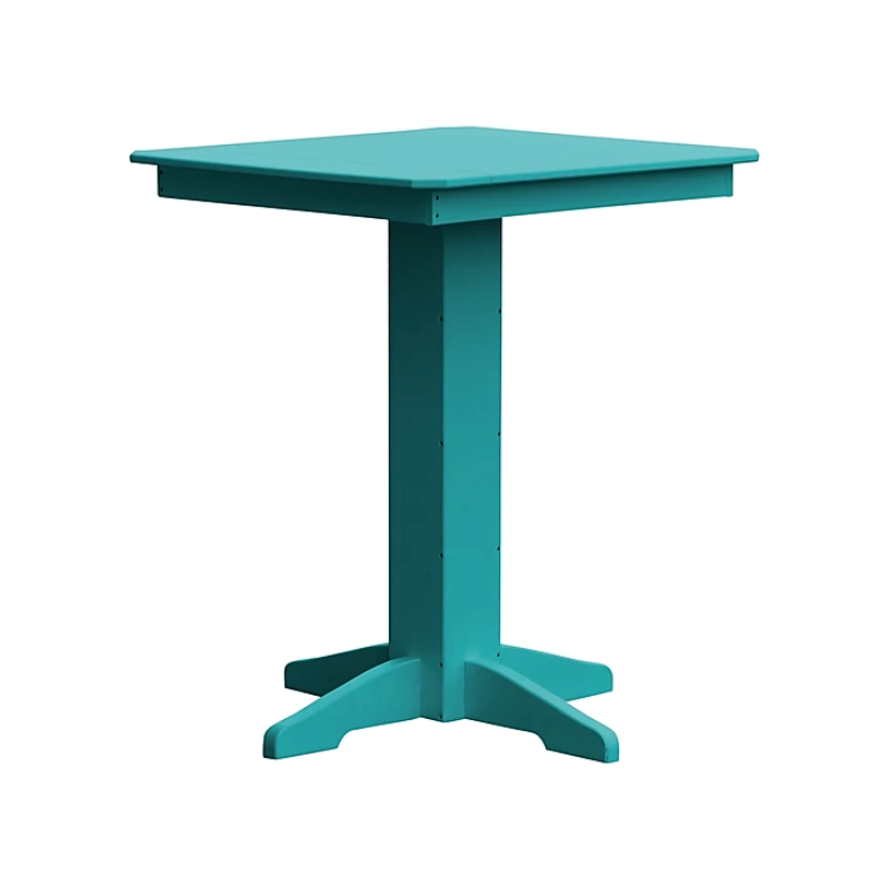 Square Recycled Plastic Bar Table 33" or 44" Furniture Leisure