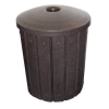 42 Gallon Round Slat Design Plastic Receptacle