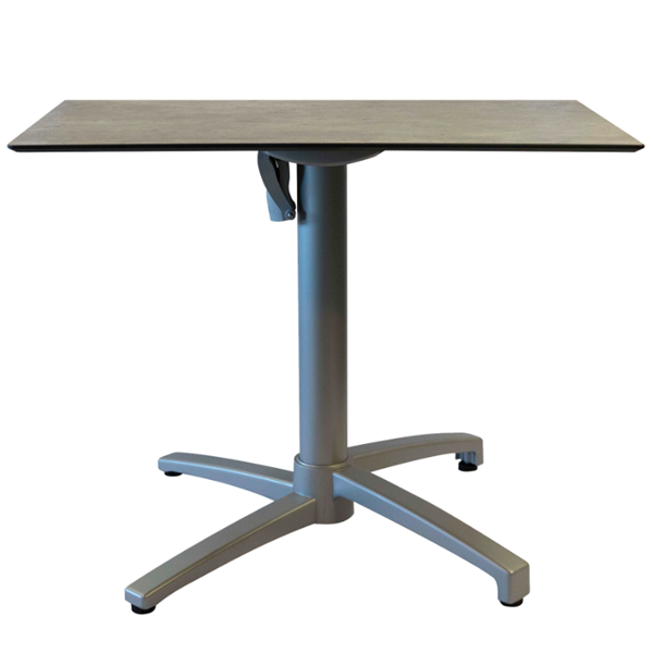 32" Square HPL Dining Table with Aluminum Frame