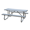 12 Ft. Aluminum Picnic Table with Welded Galvanized Steel Frame