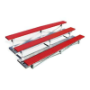 15 ft. 3 Row Portable Powdered Coated Aluminum Bleacher without Guardrails