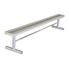 15 Ft. Portable Aluminum Backless Sports Bench with Galvanized Steel Frame