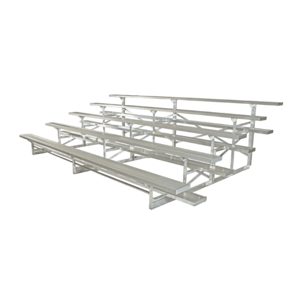 21 ft. 5 Row Tip + Roll Bleachers without Guardrails - Furniture Leisure