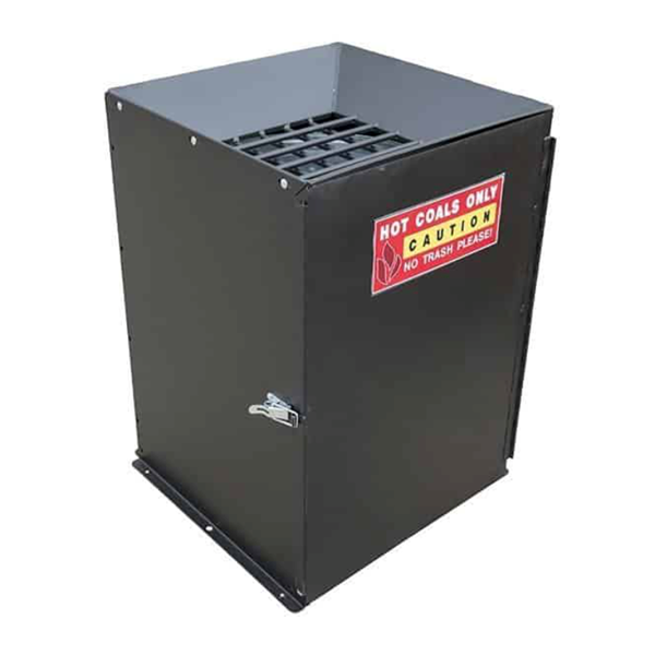 23" Square Steel Coal Ash Receptacle for Park Grills
