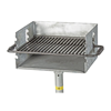 300 Sq. In. Park Outdoor Galvanized Charcoal Grill with Flip Grate
