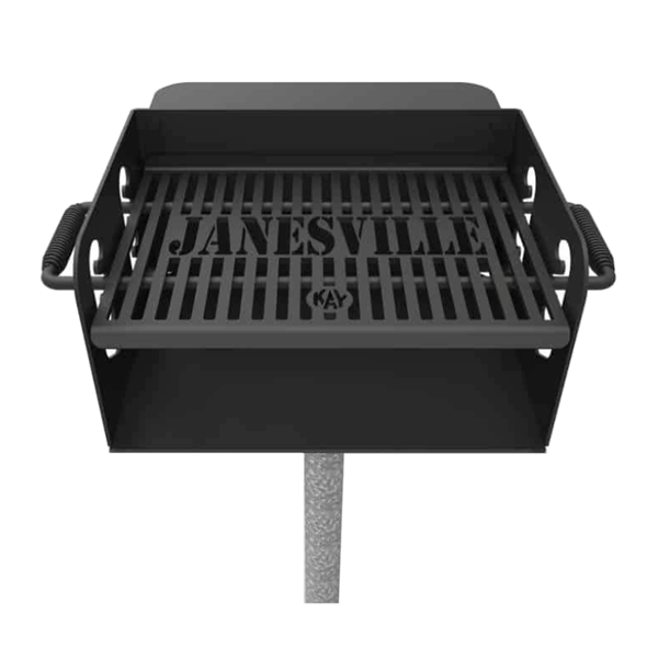 300 Square Inch Cooking Surface Custom Flat Iron Grill with Galvanized Frame
