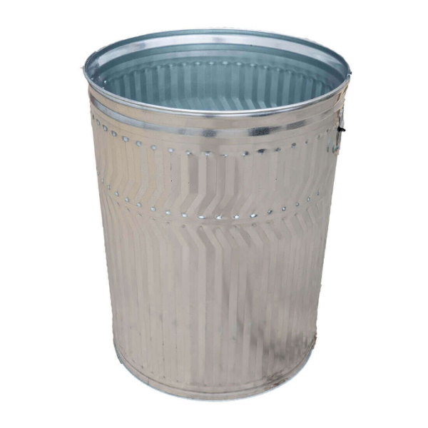 32 Gallon Galvanized Steel Trash Can