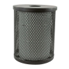 32 Gallon Plastisol Expanded Metal Trash Receptacle