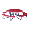 48" Round Children's Fiberglass Picnic Table with 1-5/8" O.D. Tube Steel Frame