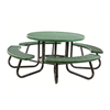 48" Round Plastisol Expanded Metal Picnic Table