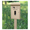 Recycled Plastic Pet Waste Bag Dispenser with Post