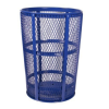 52 Gallon Galvanized Mesh Basket Trash Can