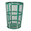 52 Gallon Galvanized Mesh Basket Trash Can