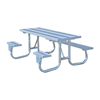 6 Ft. ADA Aluminum Picnic Table with Galvanized Steel Frame
