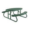 6 Ft. Oval Plastisol Expanded Metal Picnic Table
