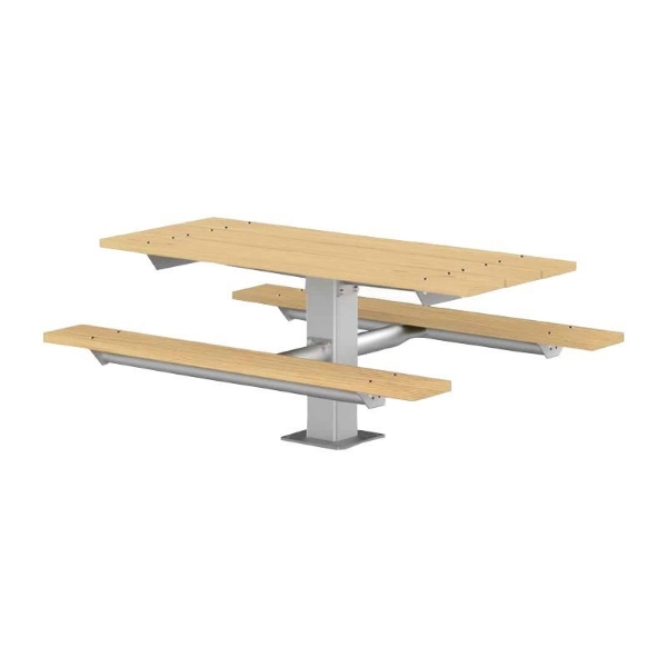 6 Ft. Wooden Pedestal Picnic Table