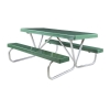  8 Ft. Fiberglass Picnic Table with Bolted 1 5/8" O.D. Tube Steel Frame